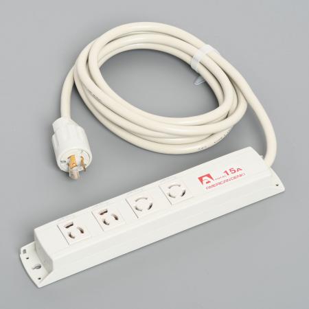 乐天商城 - アメリカン電機 KC1040 コンビ OAタップ4ケ口 コ-ドセット 接地形2P 15A 125V