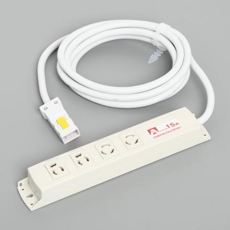 乐天商城 - アメリカン電機 KC1046 コンビ OAタップ4ケ口 コ-ドセット 接地形2P 15A 125V