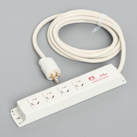 Rakuten - 【受注生産品】アメリカン電機 KC1050 引掛形 OAタップ4ケ口 コ-ドセット 接地形2P 15A 250V