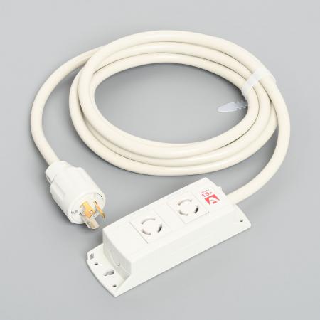 Rakuten - 【受注生産品】アメリカン電機 KC1070(5M) 引掛形 OAタップ2ケ口 コ-ドセット 接地形2P 15A 125V