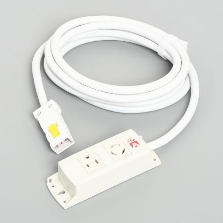 Rakuten - 【受注生産品】アメリカン電機 KC1086 コンビ OAタップ2ケ口 コ-ドセット 接地形2P 15A 125V