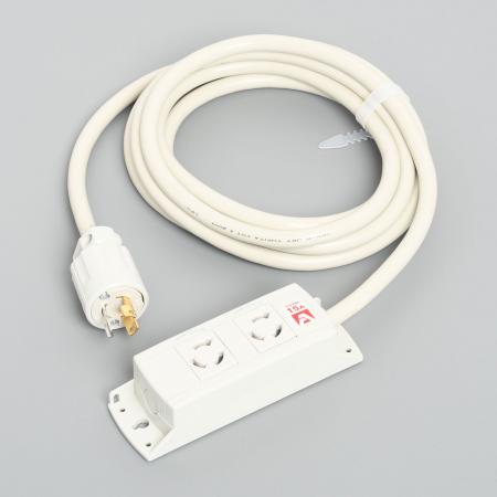 乐天商城 - 【受注生産品】アメリカン電機 KC1110 引掛形 OAタップ2ケ口 コ-ドセット 接地形2P 15A 250V