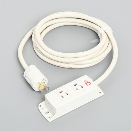 Rakuten - 【受注生産品】アメリカン電機 KC1145 抜止形 OAタップ2ケ口 コ-ドセット 接地形2P 15A 125V