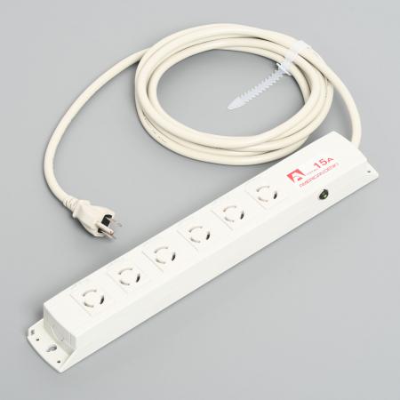 Rakuten - 【受注生産品】アメリカン電機 KC1214PT 引掛形 OAタップ6ケ口 コ-ドセット プロテクター付 接地形2P 15A 125V