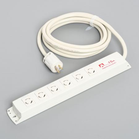 乐天商城 - アメリカン電機 KC1215(5M) 引掛形 OAタップ6ケ口 コ-ドセット 接地形2P 15A 125V