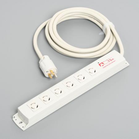 Rakuten - 【受注生産品】アメリカン電機 KC1215NF 引掛形 OAタップ6ケ口 コ-ドセット NF付 接地形2P 15A 125V