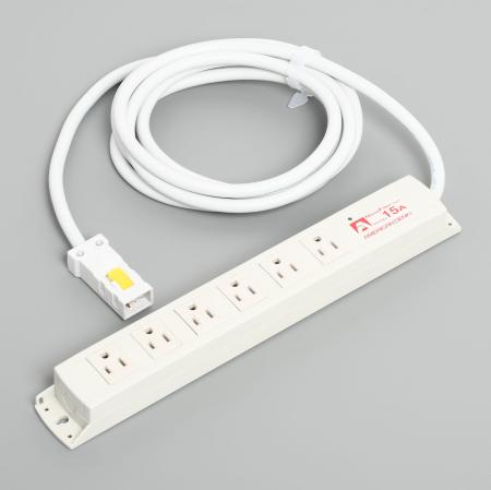 【受注生産品】アメリカン電機 KC1236NF 平刃形 OAタップ6ケ口 コ-ドセット NF付 接地形2P 15A 125V