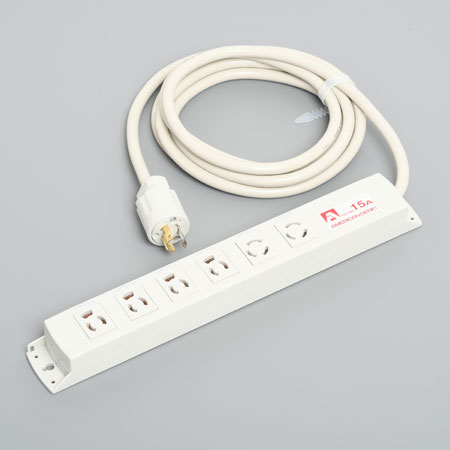 Rakuten - 【受注生産品】アメリカン電機 KC1240 コンビ OAタップ6ケ口 コ-ドセット 接地形2P 15A 125V