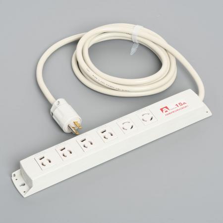 乐天商城 - 【受注生産品】アメリカン電機 KC1245 コンビ OAタップ6ケ口 コ-ドセット 接地形2P 15A 125V