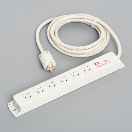 Rakuten - 【受注生産品】アメリカン電機 KC1250(5M) 引掛形 OAタップ6ケ口 コ-ドセット 接地形2P 15A 250V