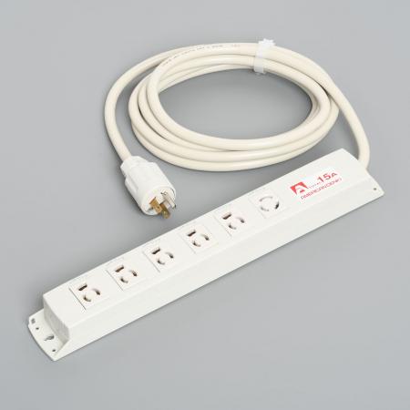 Rakuten - 【受注生産品】アメリカン電機 KC1285 コンビ OAタップ6ケ口 コ-ドセット 接地形2P 15A 125V