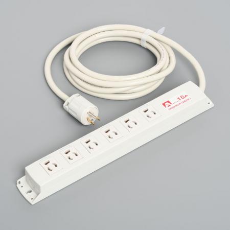 Rakuten - 【受注生産品】アメリカン電機 KC1330 抜止形 OAタップ6ケ口 コ-ドセット 接地形2P 15A 125V