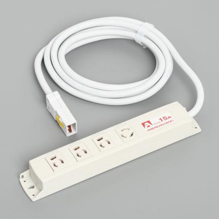 Rakuten - 【受注生産品】アメリカン電機 KC1406 コンビ OAタップ4ケ口 コ-ドセット 接地形2P 15A 125V