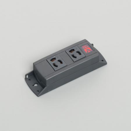 乐天商城 - アメリカン電機 KU1140-BK 抜止形 OAタップ2ケ口 コ-ドナシ 黒 接地形2P 15A 125V