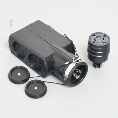 乐天商城 - アメリカン電機 PRZ-4-160 引掛形 移動用分岐ボックス 接地形3P 20A 250V