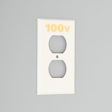 乐天商城 - アメリカン電機 V41N-100 エンプラプレ-ト 複式1ケ用 100V