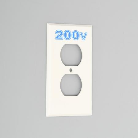 Rakuten - アメリカン電機 V41N-200 エンプラプレ-ト 複式1ケ用 200V