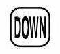 パトライト (旧春日電機) COBMS-DOWN 文字板 ホイスト用押ボタン開閉器アクセサリ 【KASUGA/PATLITE】