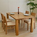 _CjOZbg _CjO5_Zbg e[u `FA 4lp 4l| 150cm k _ I[N i`  ySETzODIN DINING SET5(TABLE150+CHAIRx4) (W-OAK/NA)