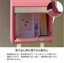 ポスト 大容量 スタンド スタンドポスト 置くだけ 茶封筒角形2号 レターパック 鍵付き 防犯 スペアキー 固定 錆びにくい ワインレッド レッド 赤 かわいい おしゃれ SDM-001 ワインレッド