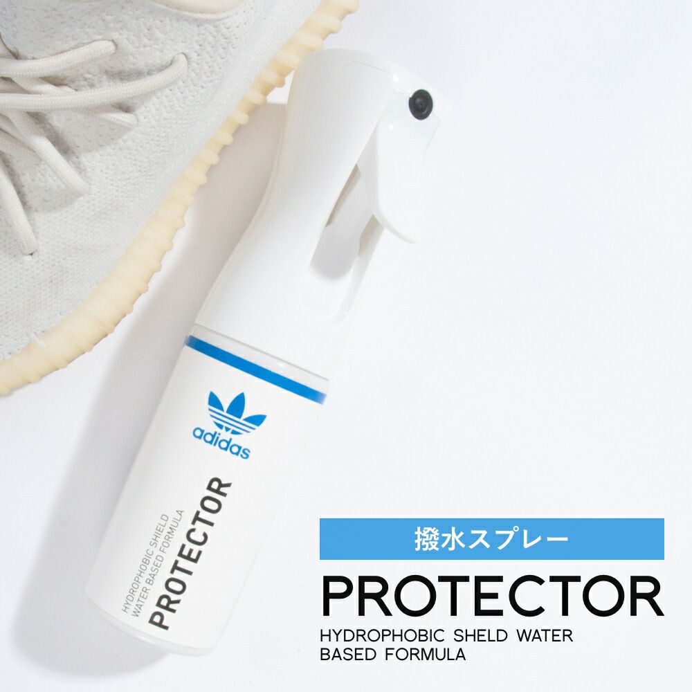 【着後レビューでワイプ1枚】 アディダス オリジナルス 防水スプレー 185ml adidas originals PROTECTOR 撥水 防水 汚れ 液体 スニーカー 革靴 ゴム 水性タイプ 耐汚染性 spray シューケア ヨガ ゴルフ ワークアウト スタンスミス