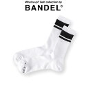 【レビュー特典】BANDEL バンデル ソックス COMPRESSION SOCKS MIDDLE BOLDER BG-SK003 ブラックxホワイトBLACK WHITE 黒 白 ゴルフ サポート 靴下 下着 クッションパイル メンズ レディース 男性 女性