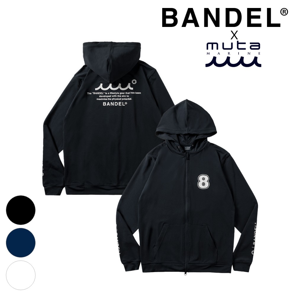 【SS最大P55!要エントリー】【レビュー特典】BANDEL × muta バンデル ムータ コラボ フーディー Limited Rush Parka BM-RPパーカー 長袖 メンズ レディース ユニセックス ゴルフ スポーツ UPF50+ UVカット ラッシュガード ブラック ネイビー ホワイト