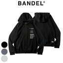 【レビュー特典】バンデル BANDEL フーディー VARIOUS LOGO ZIP HOODIE ZH006ブラック BLACK CHARCOAL GREY チャコールグレー メンズ トップス 長袖 フード ジップ パーカー ロゴ