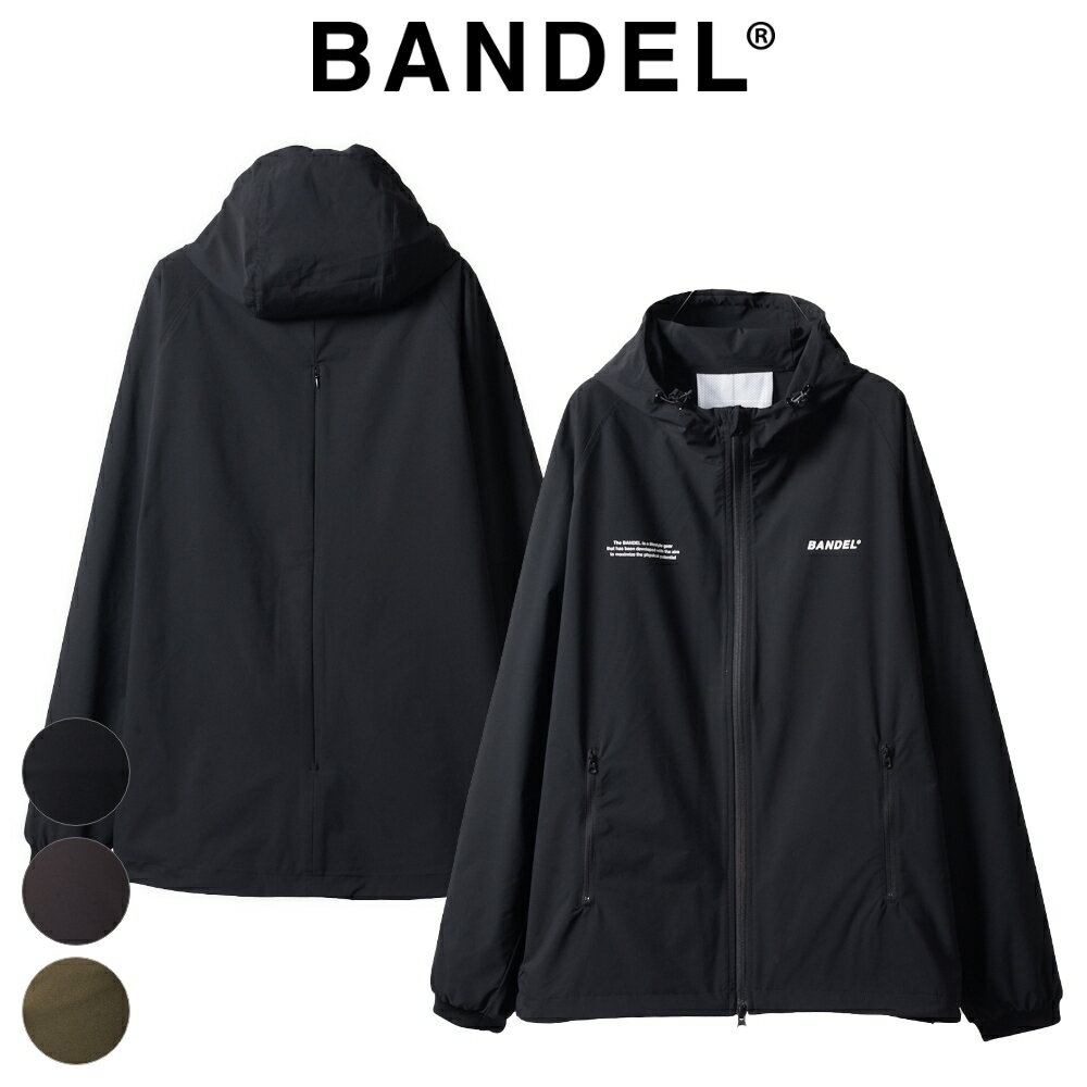 バンデル ゴルフ BANDEL golf フーディー VENTILATION WOVEN JACKET BGS-4SVWJKゴルフ スポーツ メンズ 長袖 ジャケット 羽織り ゴルフウェア BLACK CHARCOAL KHAKI ブラック グレー カーキ