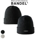 バンデル ゴルフ BANDEL golf ビーニー BANDEL LOGO BEANIE BG-LGBNメンズ レディース ユニセックス 男女兼用 帽子 ニット帽 リブ編み シリコンワッペン おしゃれ 防寒 シンプル