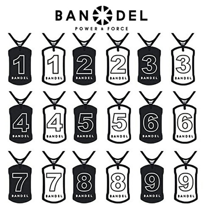 バンデル ナンバー ネックレス ブラックxホワイト リバーシブル BANDEL リニューアル モデル ギフト プレゼント ノベルティ 正規品 正規代理店