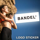 楽天DEPARTMENTSTORES【レビュー特典】BANDEL バンデル スタンダードロゴ ステッカーシール sticker logo サーフボード 耐水性 クーラーボックス ブラック ホワイト トレーニング アスリート バランス