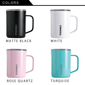 【着後レビューで選べる特典】CORKCICLE COFFEE MUG コークシクル コーヒーマグ 16oz 400ml 保冷 保温 蓋付き マグカップ 持ち手 取っ手 ステンレス 断熱 結露しない カフェ BPA・LEADフリー おしゃれ カワイイ 父の日 ギフト