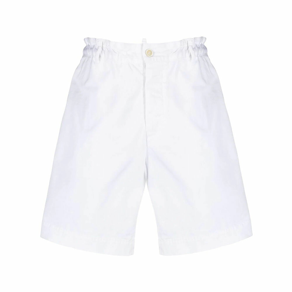 楽天DEPARTMENTSTORES【マラソン最大P19!要エントリー】DSQUARED2 ディースクエアード ショーツ S74MU0660S39021 WHITE DSQ ディースク ボトムス パンツ ショートパンツ ハーフパンツ 短パン 白