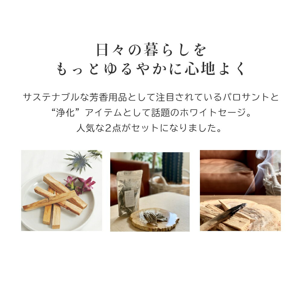 フォートメント Foretment 2点セット パロサント スティック 袋入り ホワイトセージ Palosanto stick WHITE SAGE 浄化用 香木 お香 芳香剤 スティック おしゃれ 部屋 玄関 ディフューザー ナチュラル フレグランス ディーンフジオカ 愛用