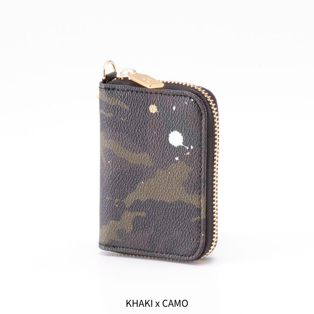 GENTIL BANDIT ジャンティバンティ ラウンドジップキーケース KHAKIxCAMO BLACKxCAMO GBK1965キーケース 鍵入れ スマートキーケース 車 キー KEY カードスロット ギフト プレゼント カジュアル スポーツ メンズ レディース 男女兼用 ユニセックス