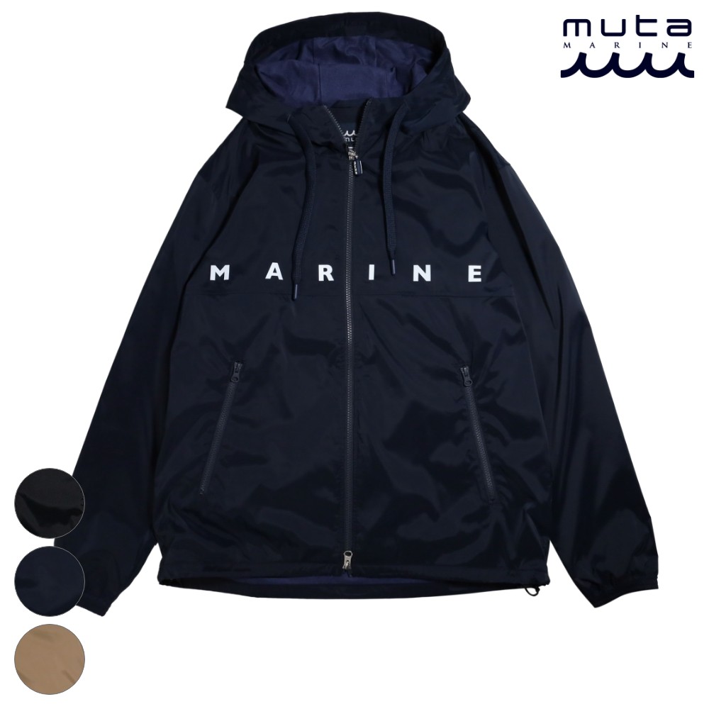 楽天DEPARTMENTSTORES【SS最大P55!要エントリー】muta MARINE ムータマリン パーカー SOLOTEX 4WAYストレッチ ジップパーカー MMMK-443178ロゴ アウター 羽織 長袖 ロングスリーブ 海 波 サーフ サーファー golf ゴルフ メンズ レディース 大人カジュアル 黒 紺 black navy khaki