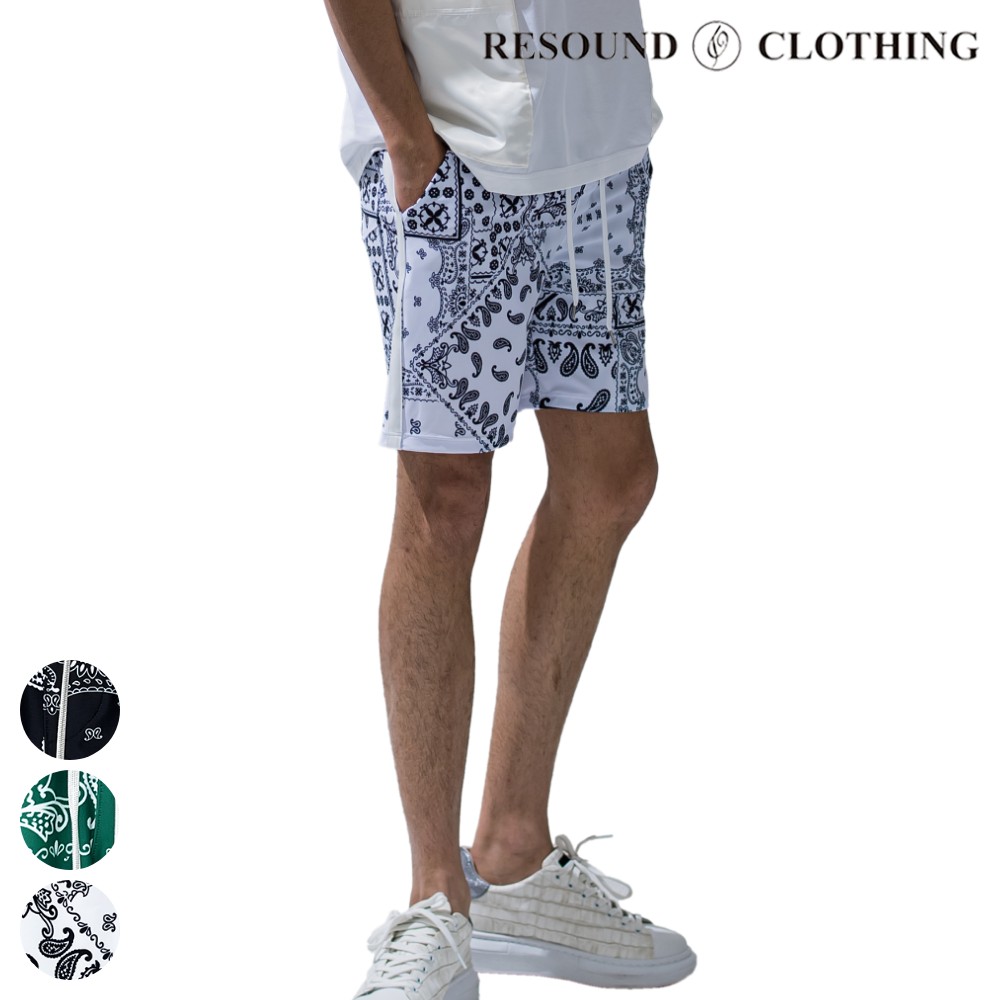 楽天DEPARTMENTSTORESRESOUND CLOTHING リサウンドクロージング ショーツ RUSH SHORTS BANDANA RC28-HP-002ハーフパンツ 短パン ジャージ スウェット ラッシュガード 水着 抗菌消臭 UPF50+ UVカット 紫外線遮断率は99％ スポーツ アウトドア 海 ジム