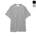 【マラソン中P20倍】Seagreen シーグリーン Tシャツ ZEBRA PILE JQ MSEA21S8206-M BLACK GREY WHITE 黒 白 灰色 パイル ジャガード タオル地 ゼブラ ティーシャツ 半袖 セットアップ