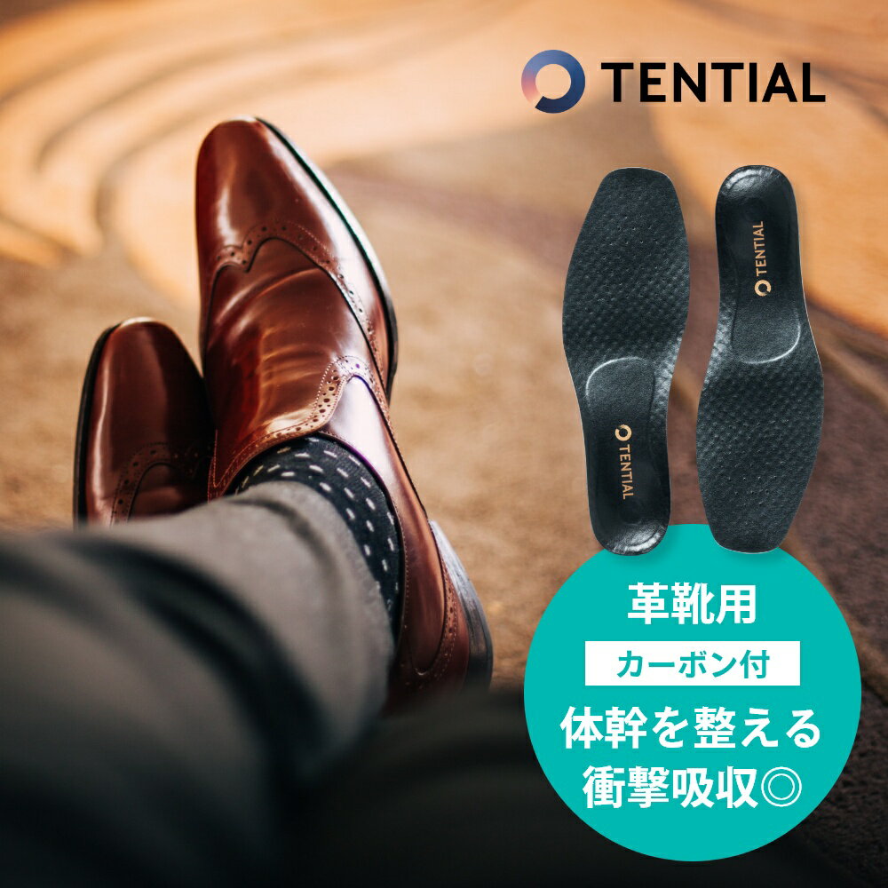 【レビュー特典】 TENTIAL テンシャル インソール ビジネス 革靴用 BUSINESS INSOLE メンズ 衝撃 吸収 立ち仕事 営業職 中敷き トレーニング 衝撃吸収 軽い テンシャルインソール ウェルネス カーボン