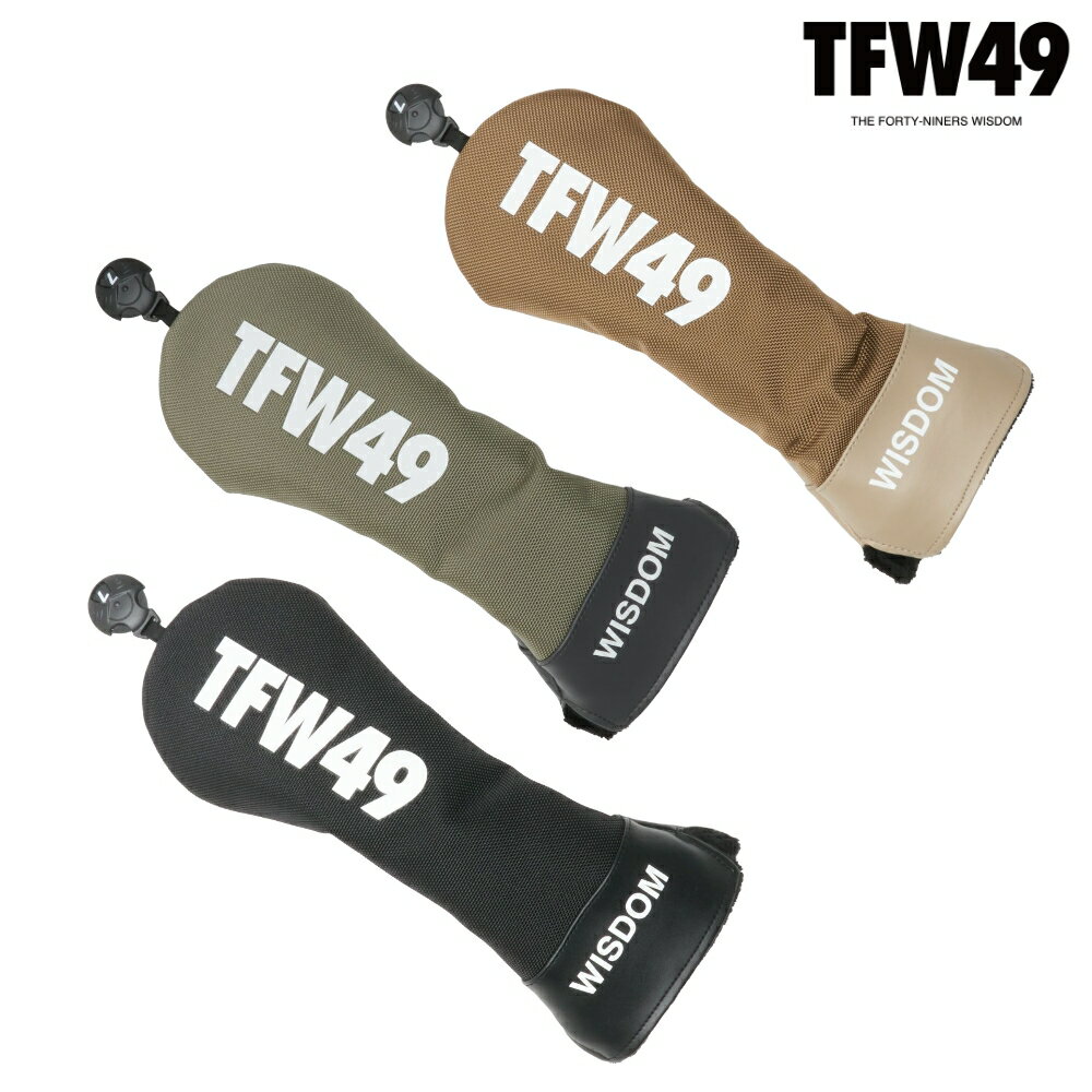 TFW49 ティーエフダブリュー NYLON HEAD COVER FW T132520020 ヘッドカバー ブラック グレージュ ライ..