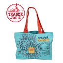 TRADER JOE'S トレーダージョーズ エコバッグ サーディン(コットンバッグ) BLUE コットン マチ レジカゴ レジ袋 トレジョ 高級スーパー オリジナル バック 海外セレブ サスティナブル リサイクル RECYCLE 旅行 パーティー 休日 青