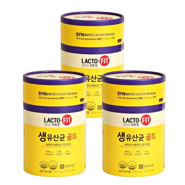 キムチを始め発酵食品を多く摂る韓国で愛され続ける「ラクトフィット」。 もっと食べたくなる美味しさでリピーターの多い商品です。 プラスαでスタイルに合わせてお選びいただけます。 LACTO-5X配合、水無しで食べられる大容量の美味しい乳酸菌。 80年の伝統乳酸菌専門企業が販売。 乳酸菌+プレーバイオテックス(乳酸菌の餌)+ ポストバイオテックス(乳酸菌の代謝産物)配合。 80年の研究から考えられた5つの菌を組み合わせた乳酸菌パウダー。 ※通常3～15営業日以内の発送となります。 ※他店でも掲載してる商品になります。 　人気商品のため、時間差で欠品、廃盤に 　なることがございますが、ご了承ください。 【内容量】 　2g×90包入り 【生産国】 　韓国 【ご使用方法】 　1日1包を目安にお召し上がりください。 【注意事項】 　写真と実際の商品とは色合いが多少異なる 　場合がございます。ご了承ください。 韓国 チョングンダン 健康食品 ラクトフィット 乳酸菌　サプリメント 生乳酸菌 健康 プロバイオティクス 美味しい Lactofit