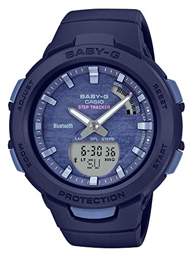 [カシオ] 腕時計 ベビージー FOR SPORTS 歩数計測 Bluetooth 搭載 BSA-B100AC-2AJF レディース ブルー