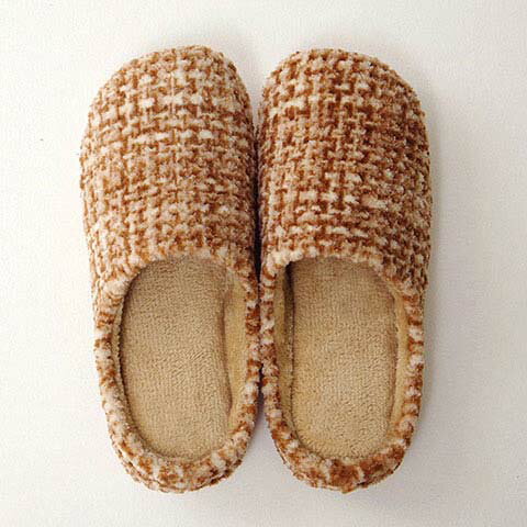 ルームシューズ ノート スリッパ レディース ベージュ Mサイズ 約22～24cm 室内 あったか 秋冬 冷え性 かわいい おしゃれ