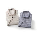 紳士服 メンズ 春夏 春物 夏服 七分袖 涼やか格子柄7分袖ポロシャツ2色組NE-6200 Pierucci/ピエルッチ(4)