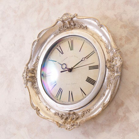 【ATC】【2個セット】スプレンディッドデコ ウォールクロック シルバー 壁掛時計 [2]