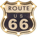 【ATC】【2個セット】アメリカンクラシック LEDサイン ライト 看板 【ROUTE US 66】