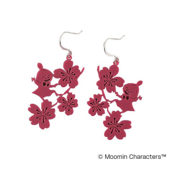 樂天商城 - MOOMIN(ムーミン) ピアス リトルミイとりんごの花 ラズベリー CRU090034 アクセサリー【メール便 送料無料】
