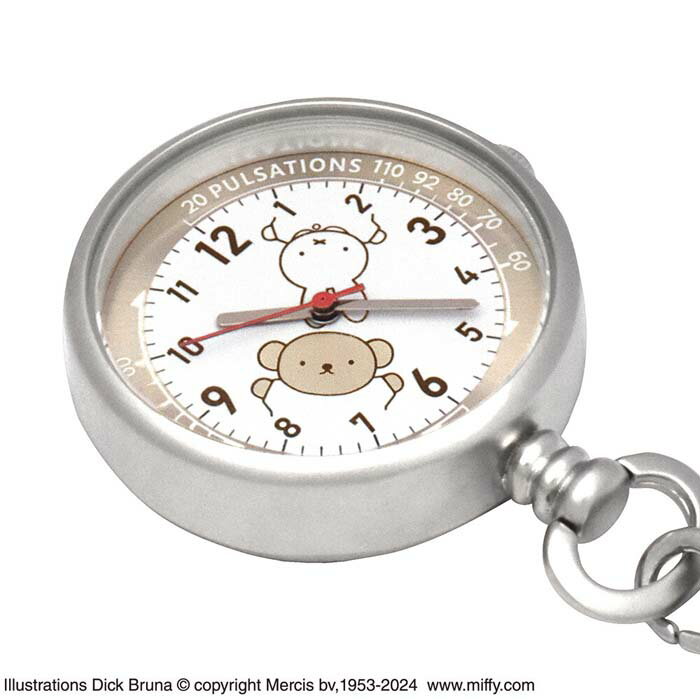 【送料無料】ミッフィー ディック・ブルーナ クリップウォッチ プラチナベージュ ST-PLMF0007 【メール便 送料無料】